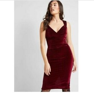 Red Velvet Diva Wiggle Dress